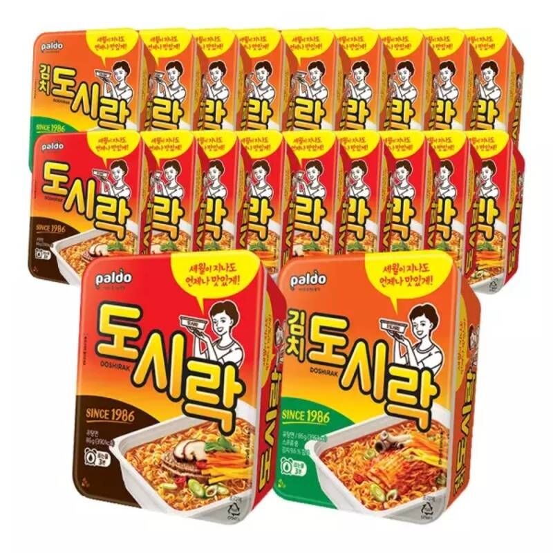UnKnown 팔도 도시락 10개 + 김치도시락 10개