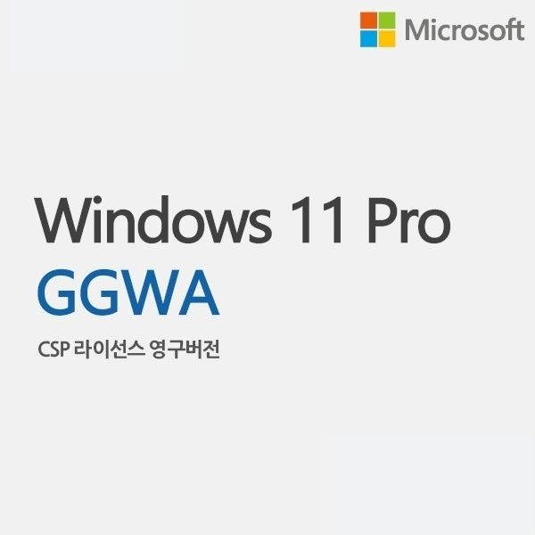UnKnown 마이크로소프트 Windows 11 Pro GGWA 기업용CSP라이선스영구버전 4059160