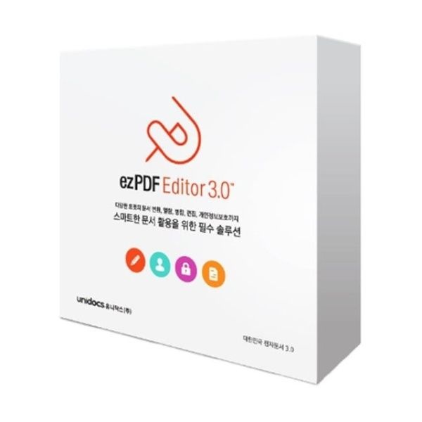 유니닥스 ezPDF Editor 3.0 이지피디에프 에디터 기업 기관 용라이선스1년사용 1-50개 구매 시 1개당 금액 4059424