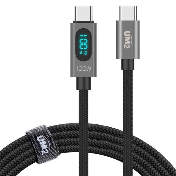 UnKnown 아임커머스 Type-C to 100W 고속 충전케이블 전력표시 LED UMCA-100WLED 2m 4059681