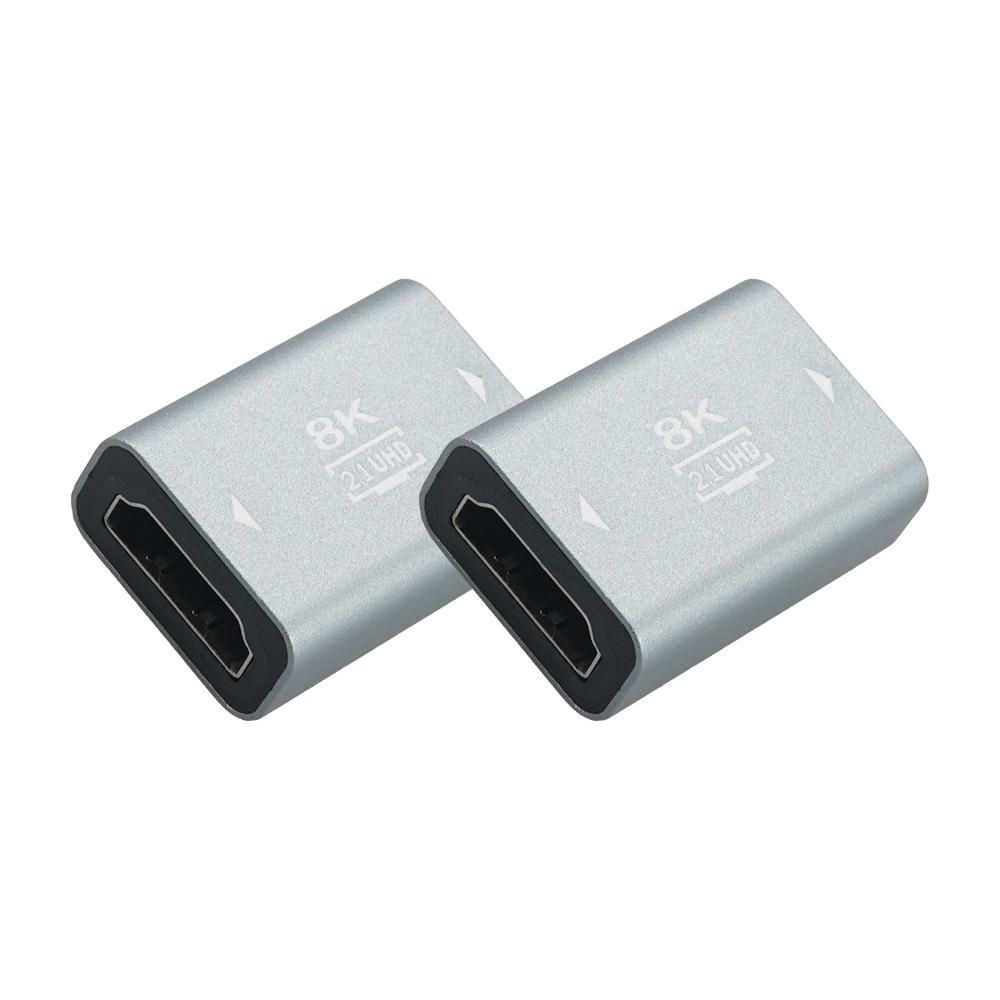 COMS HDMI 2.1 연장 젠더 2개 8K UHD FtoF 암암 커넥터 모니터 TV 프로젝터