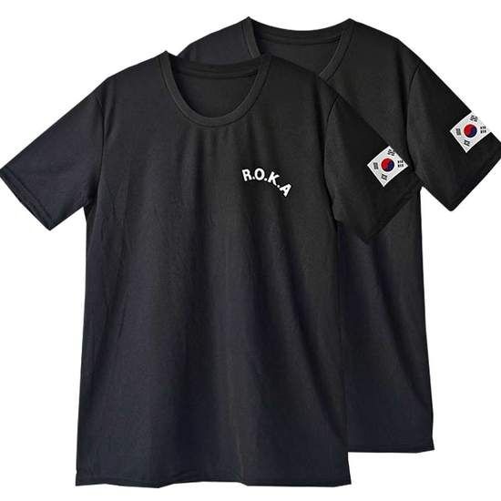2장세트 제이케이sp 로카티 ROKA 쿨 드라이 반팔 군인 군대 PX 티셔츠