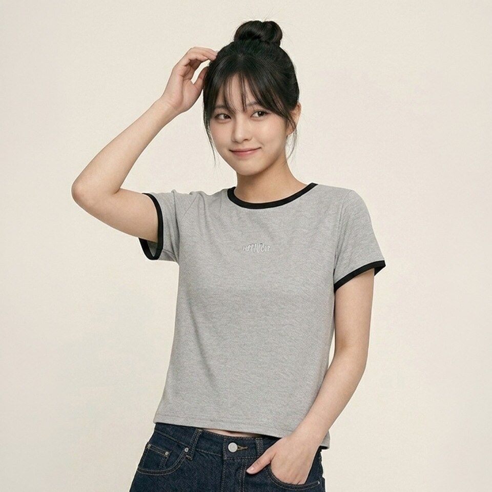 행텐틴즈 여아 웨일 스몰 레터링 반팔 티셔츠055(14570-131-421-31)