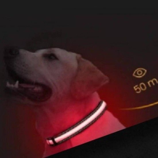 LED 목줄 강아지용 조명 목감싸이 강아지산책용품 강아지목줄 강아지목걸이 LED목줄 대형견