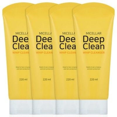Auction 뷰티톤업 미셀라 휩 폼클렌징 220ml 4개 대용량 클렌징폼