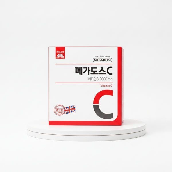 [무료 배송] 고려은단 메가도스C 비타민C 2000mg X 100포 (200g), 2개