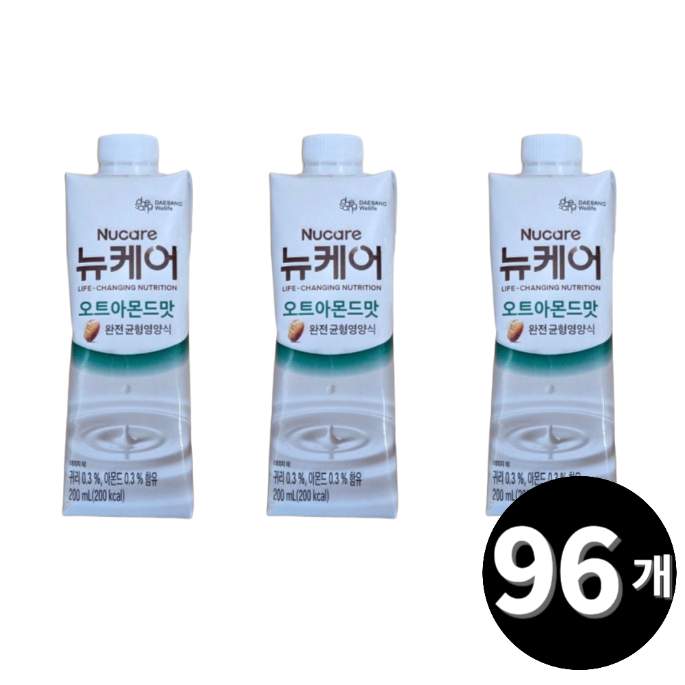 뉴케어 오트아몬드맛 완전균형영양식 200ml, 96개