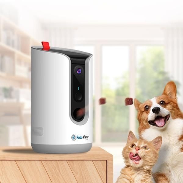 글로벌아이넷 로보뷰펫 PET 홈 CCTV IP 카메라 반려동물 간식 자동 급식기 펫캠 홈캠 300만화소 4063967