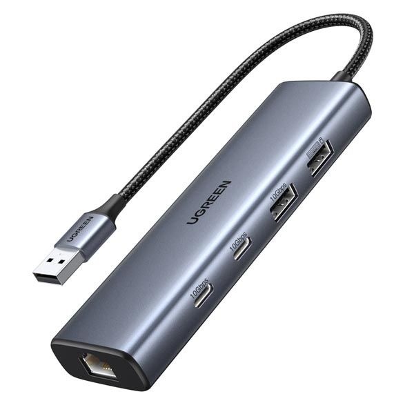 Ugreen U-45321 기가비트 랜카드 10Gbps 2C 2A USB허브5포트멀티허브 무전원USB3.2 4064386