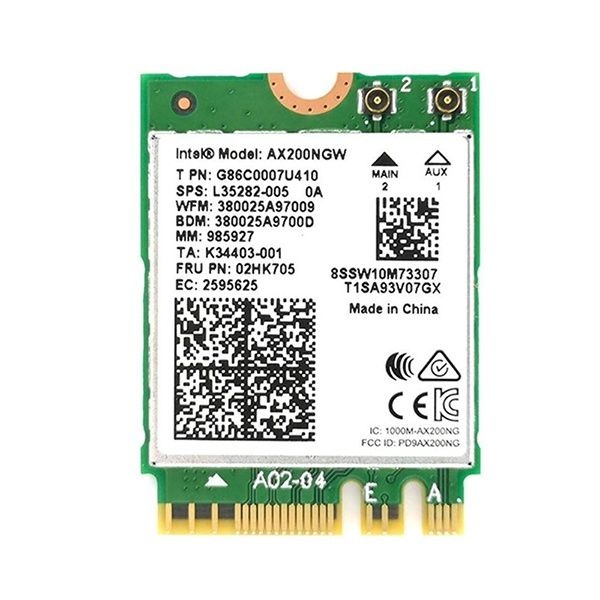 UnKnown INTEL AX200NGW 노트북 랜카드 무선랜카드M.2WiFi 6블루투스5.1안테나 별도 4064445