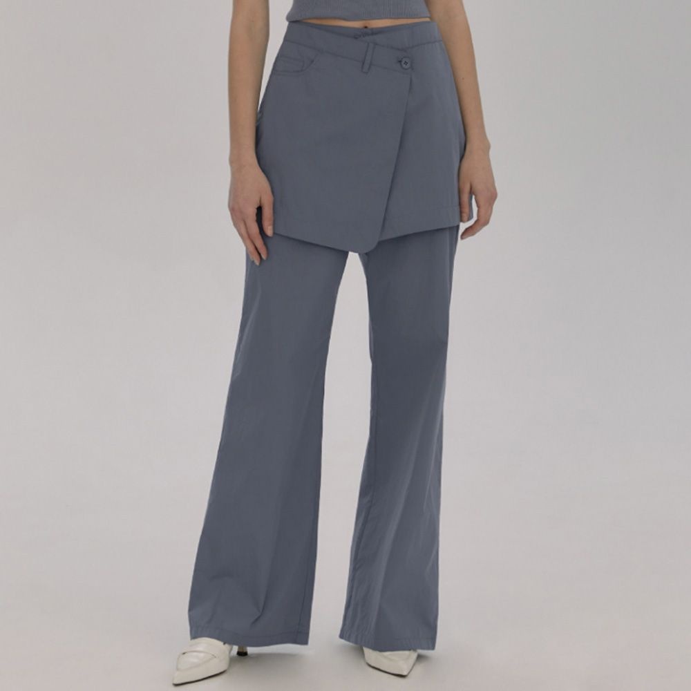 [패션플러스][오아이오아이컬렉션]WIDE SKIRT PANTS [COOL GREY]