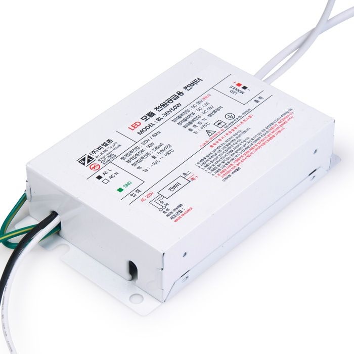 비엘존 비엘존 LED 안정기 BL-36V50W B1 조명기구용컨버터 평판엣지등 면조명 인버터 SMPS