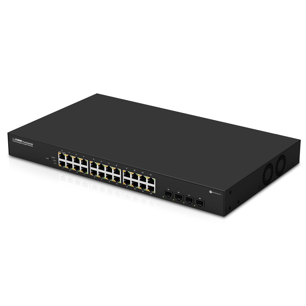 아이피타임(ipTIME) PoE24004M 기가비트 24포트 매니지먼트 POE스위칭 허브