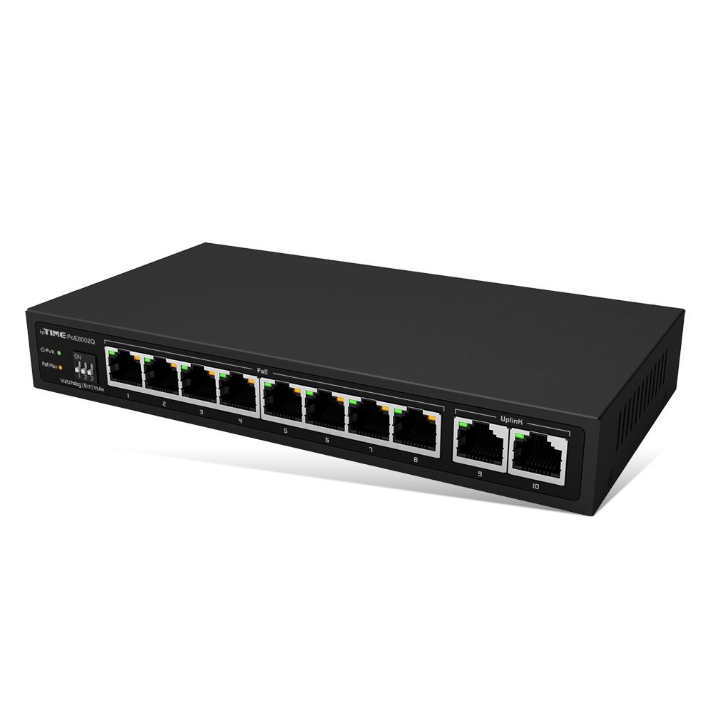 아이피타임(ipTIME) PoE8002Q 8포트(PoE)기가비트 스위칭허브