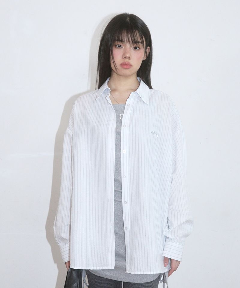 ASON LAVE STRIPE SHIRT LIGHT BLUE AS_P0000DCQ 125757