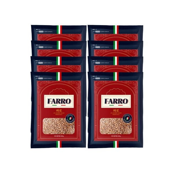 일등라이스 주식회사 [넛파인] 고대곡물 이탈리아 파로 밀 500g x 8봉