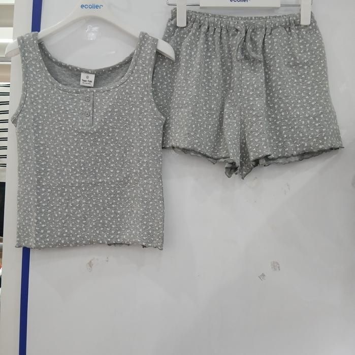 [에꼴리에][모다부평]프린트 나시티 파자마 세트/26OP754GY_BP_BP