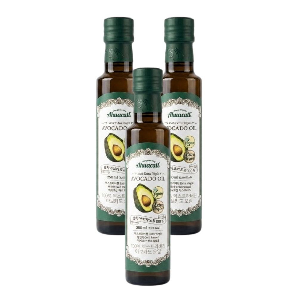 아후카틀 엑스트라버진 아보카도오일 250ml 3개