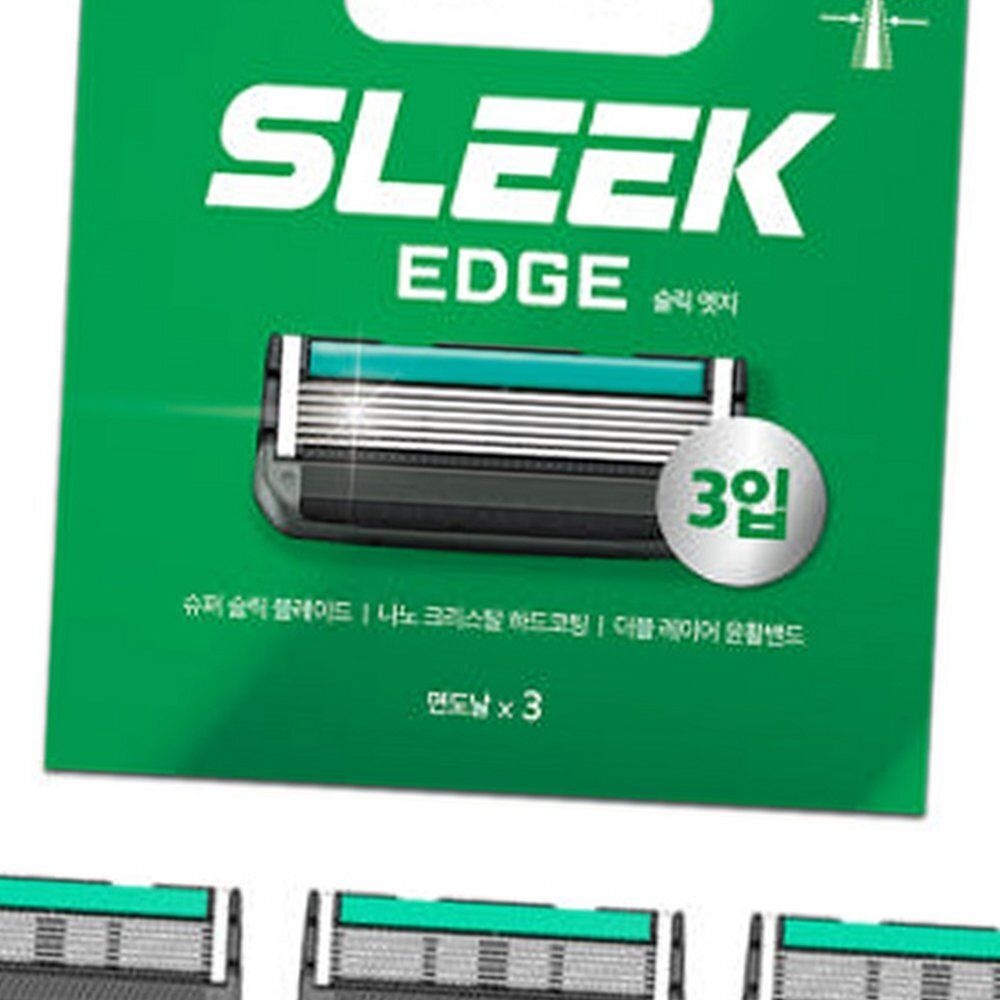 도루코 슬릭 엣지 면도날 3입 슬릭엣지 엣지면도날 생활용품 수납 정리
