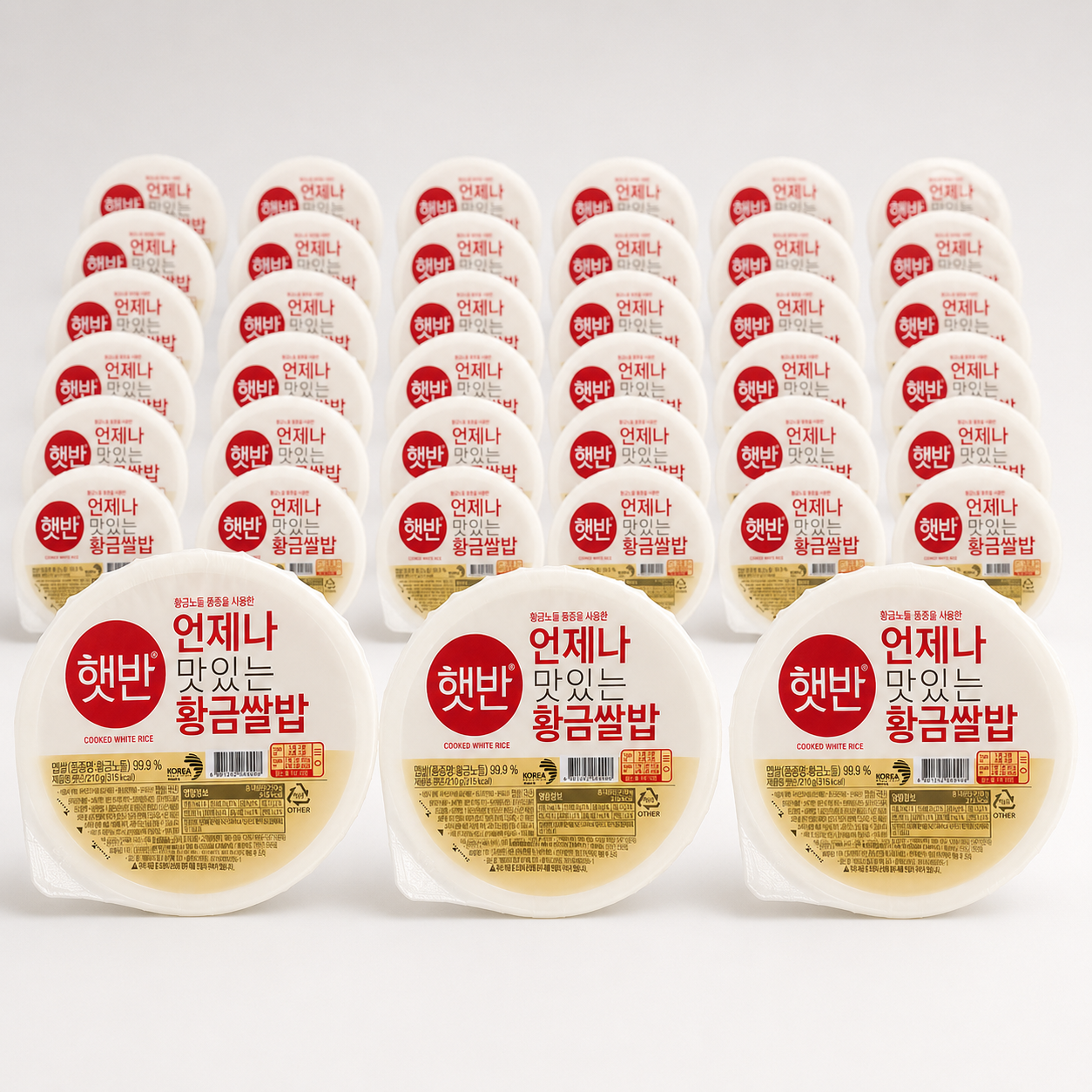 CJ제일제당 CJ즉석밥 햇반 백미 황금쌀밥 프리미엄 210g 36개