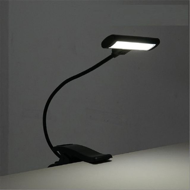 집게형 LED 램프 클립 조명 휴대용 독서등 학습 탁상 조명 Flexible 램프 탁상용 집게형 LED