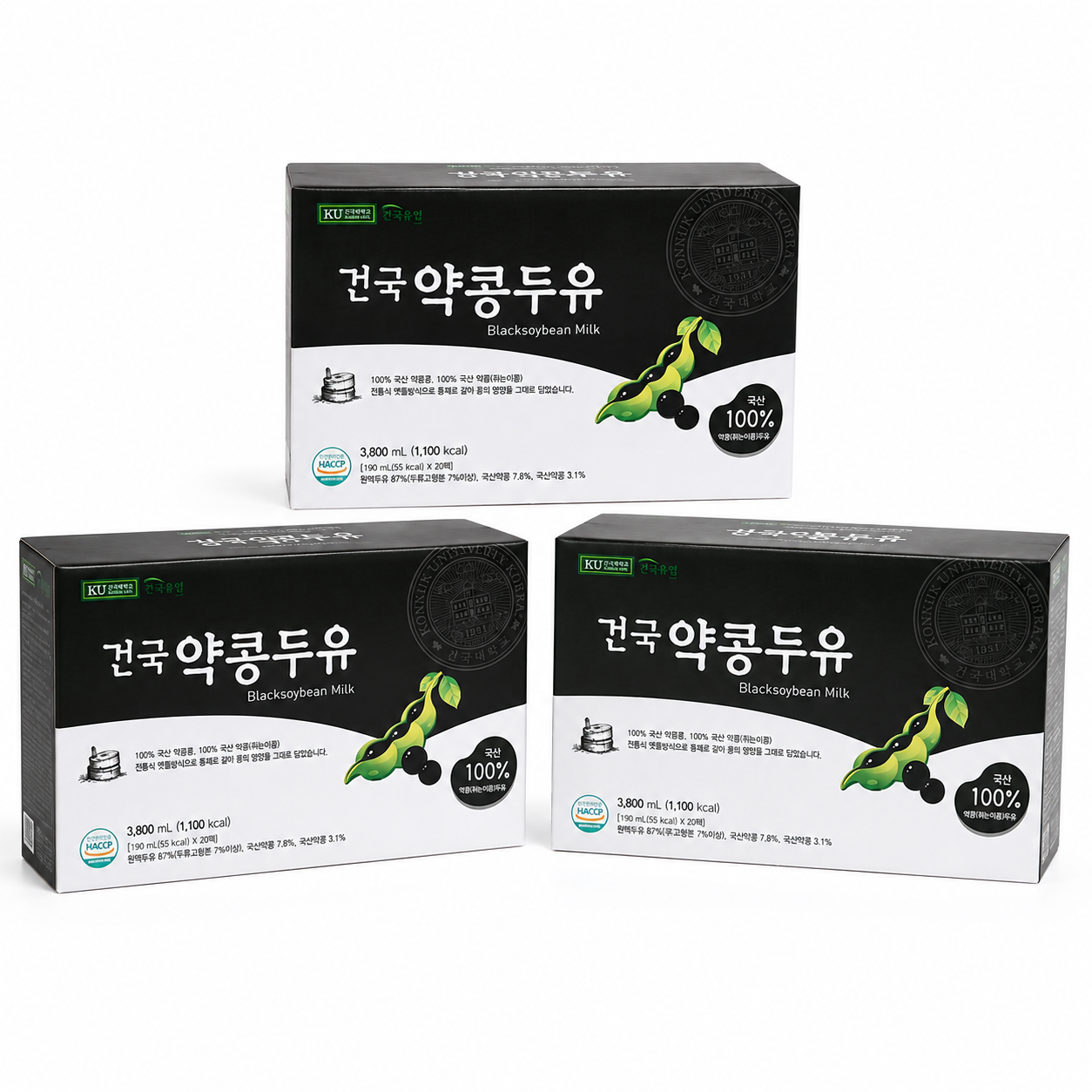 건국유업 건국 약콩 두유 190ml 60개