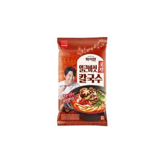 (오티삼립)하이면 포차 얼큰버섯칼국수 364g 2인 10개
