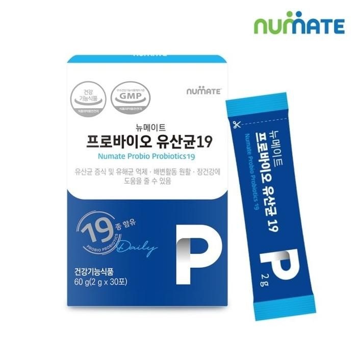 뉴메이트 프로바이오 유산균19 30포 (1박스/1개월분)