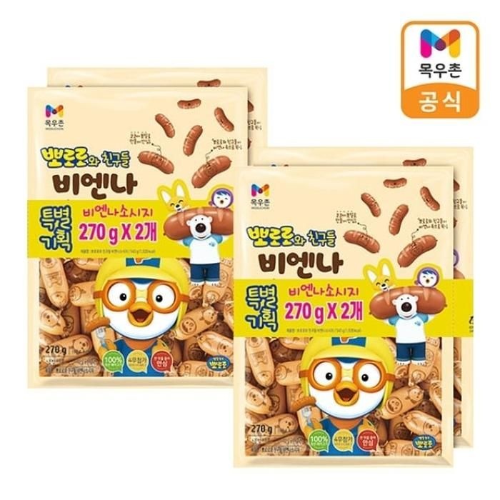 목우촌 뽀로로 비엔나 270gx4개