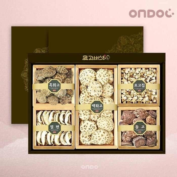 [온도씨]표고버섯 선물세트 종합2호 (백화고,흑화고,동고,표고칩,절편)