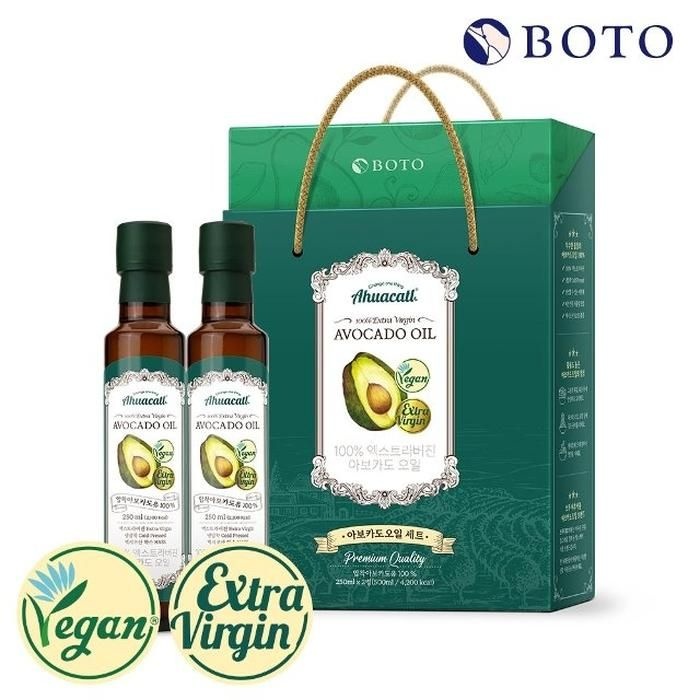 선물세트) [보뚜] 아후카틀 엑스트라버진 아보카도오일 250ml x 2병
