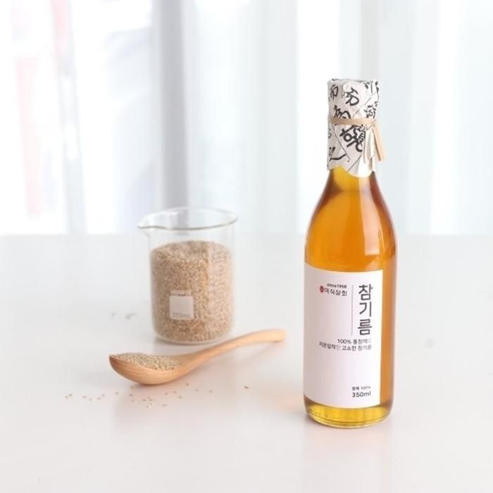 [미식상회] 참기름 대용량 350ml 1병