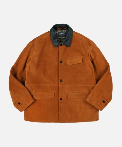 프리즘웍스 FRIZMWORKS 프리즘웍스 SUEDE FRENCH CAR COAT _ CAMEL 5381348