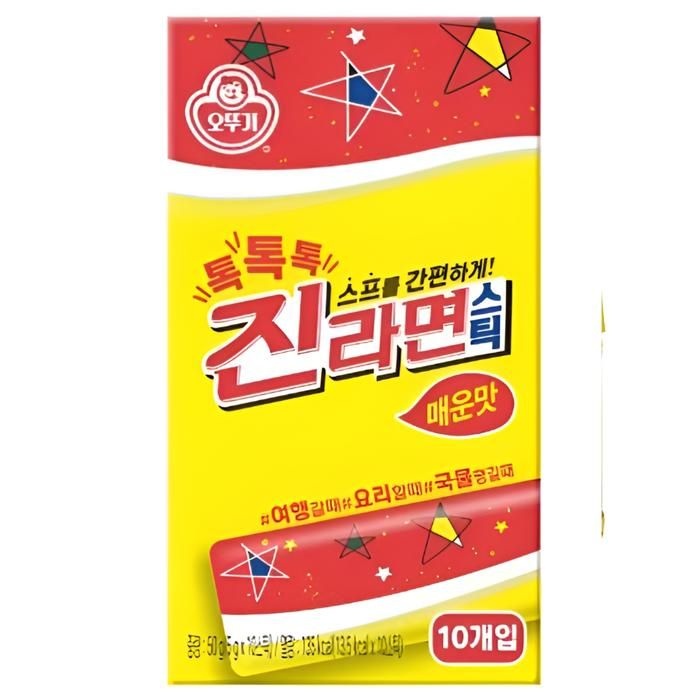 톡톡톡 진라면 스틱 매운맛 라면스프 (10T) 50G