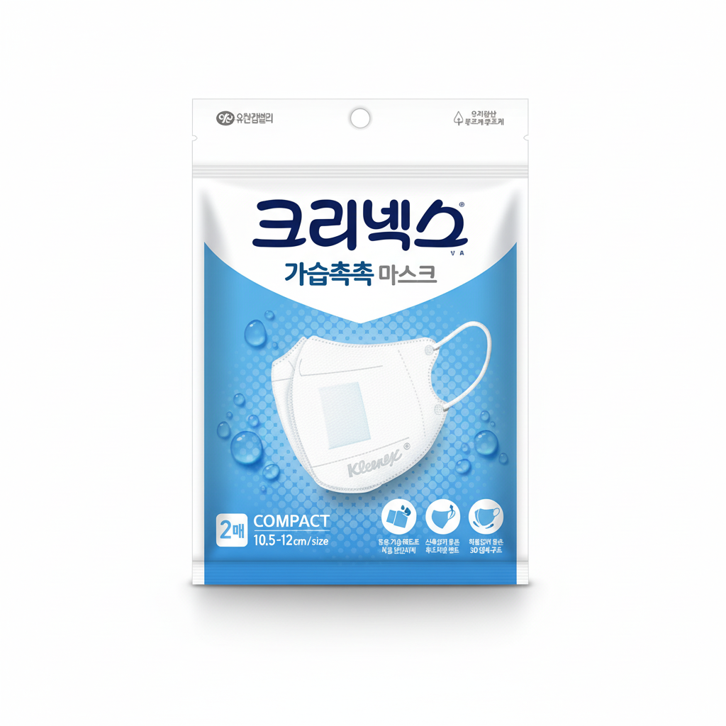 크리넥스 가습촉촉 마스크 컴팩트 2개입 x5개