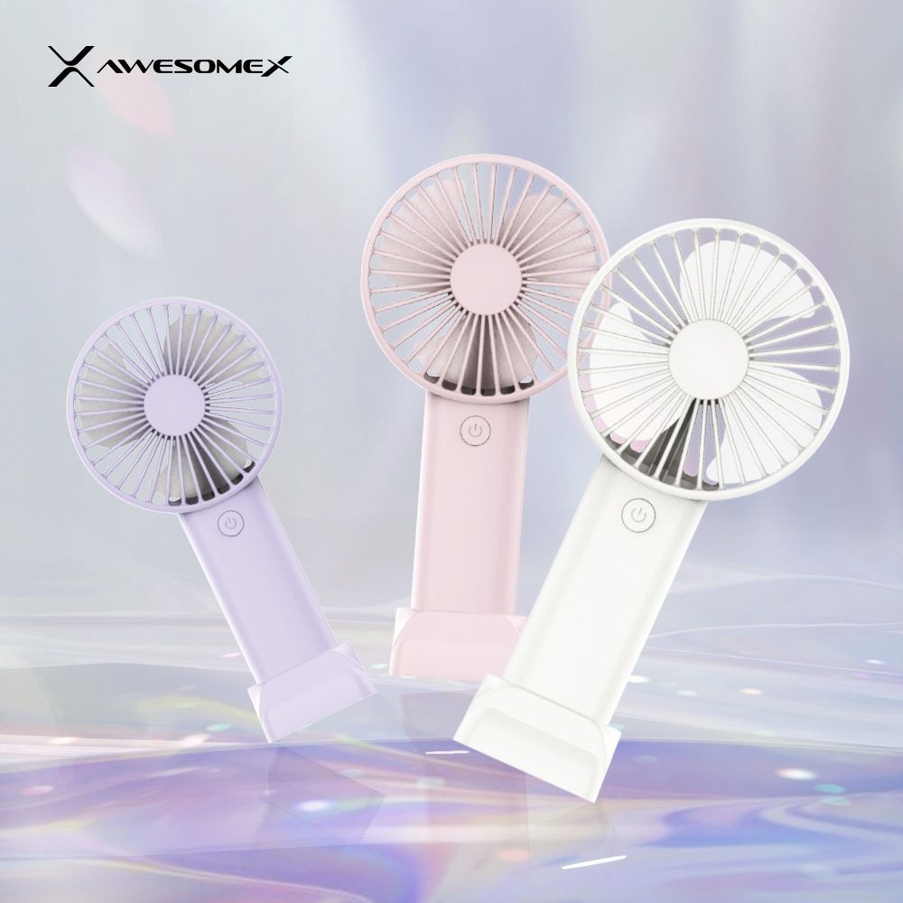 어썸엑스 저소음 초경량 휴대용 미니 3단 손 선풍기 2000mAh