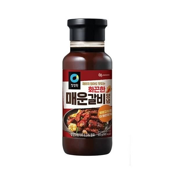 청정원 청정원 화끈한매운갈비양념 500g 엄마손맛 맞벌이 아이 반찬 신혼부부 친정 메인요리