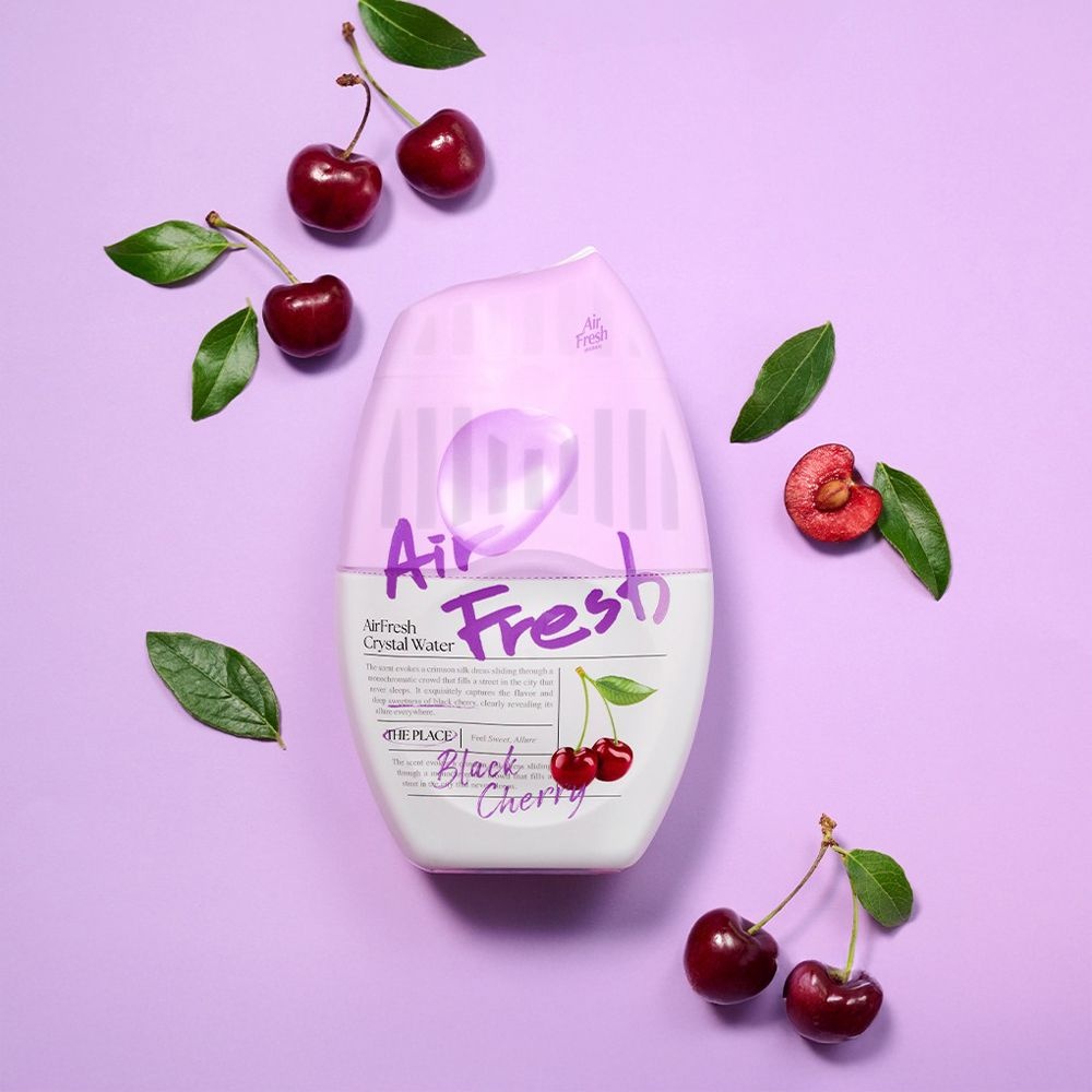 에어후레쉬 크리스탈워터 블랙체리향 400ml X 10개