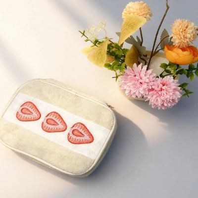 딸기 파우치 사각파우치 화장품파우치