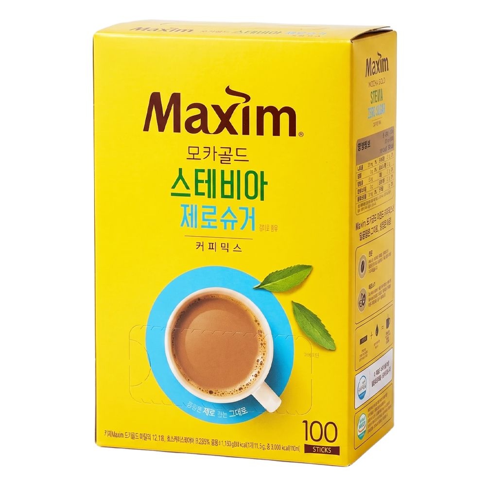 [온누리7%혜택]맥심 모카골드 스테비아 제로슈거 100개입