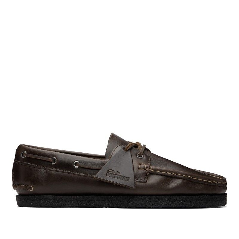 클락스 브라운 고드니 보트 슈즈 26185683 Brown Leather