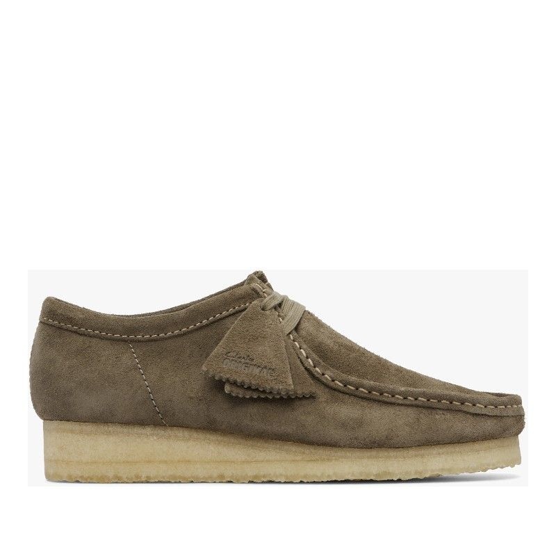 클락스 그레이 왈라비 더비 슈즈 26185564 Smoke Grey Suede