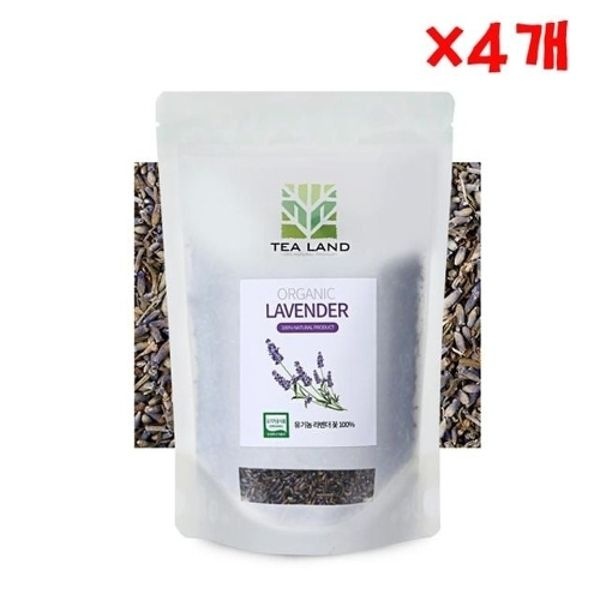 유기농 라벤더잎차 60g X 4개 라벤다 꽃차 허브잎차