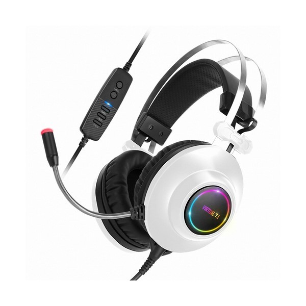 [오늘출발] 앱코 ABKO HACKER N550 ENC 7.1 RGB 진동 헤드셋 화이트