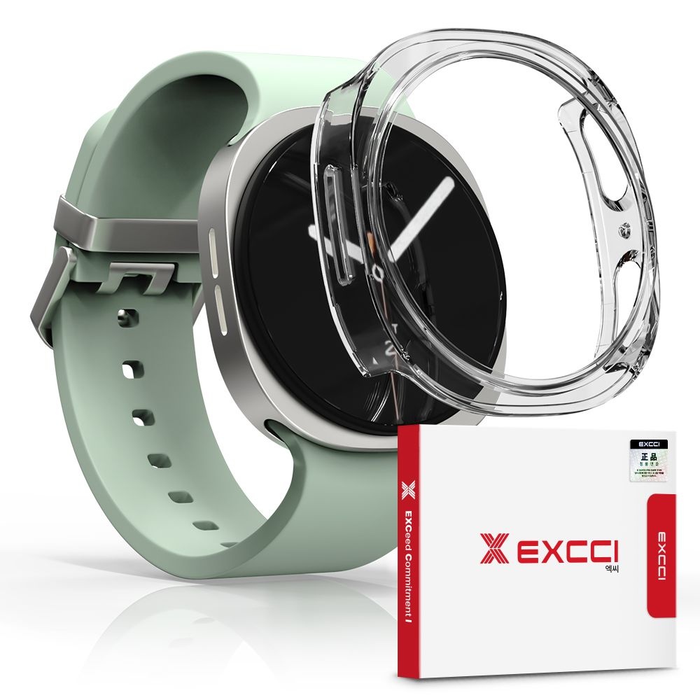 엑씨 갤럭시워치8/9 슬림 투명 액정 보호 케이스 40/44mm