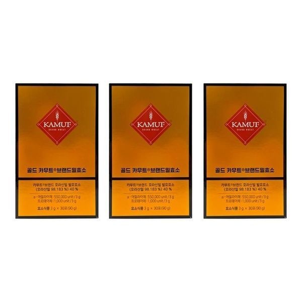 [하프클럽]그레인온 골드 카무트 효소 3g x 30포 x 3박스 - SAO -