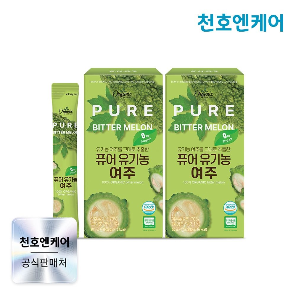 천호엔케어 [천호엔케어] 퓨어 유기농 여주스틱 20g 14포 x 2박스 / 천호식품