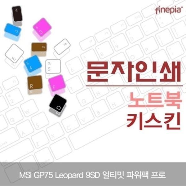 MSI GP75 Leopard 9SD 문자인쇄키스킨