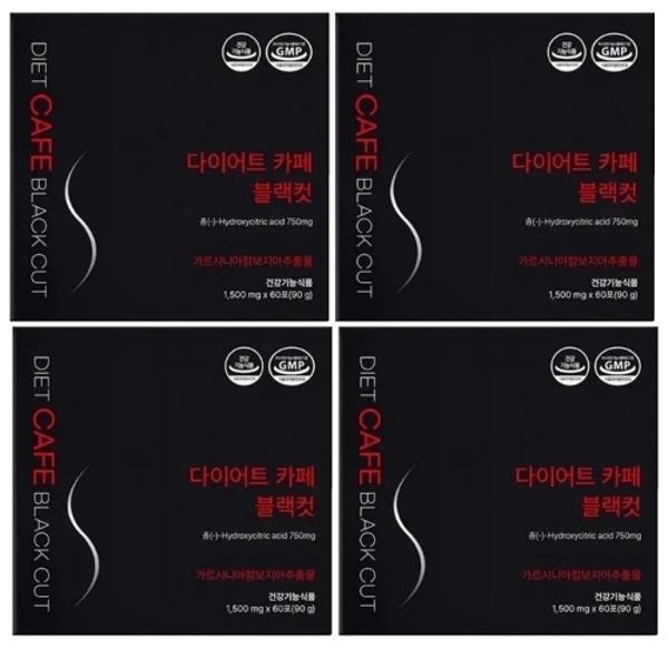 [단비] 올바른 다이어트 블랙컷 커피맛 60포 x 4개