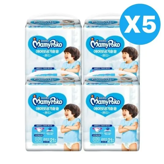 마미포코 기저귀 에어핏 팬티 남아용 점보 21p X 20팩